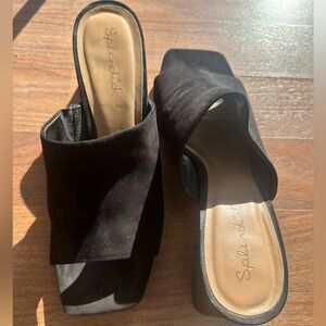 Splendid Black Women's Heeled Sandals / Mules